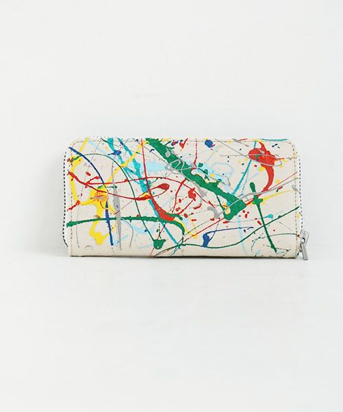 macromauro マクロマウロ.SPLASH WALLET M [ECRU]