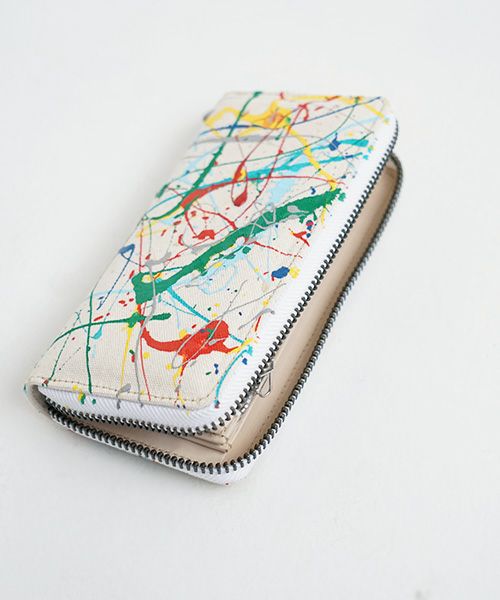macromauro マクロマウロ.SPLASH WALLET M [ECRU]