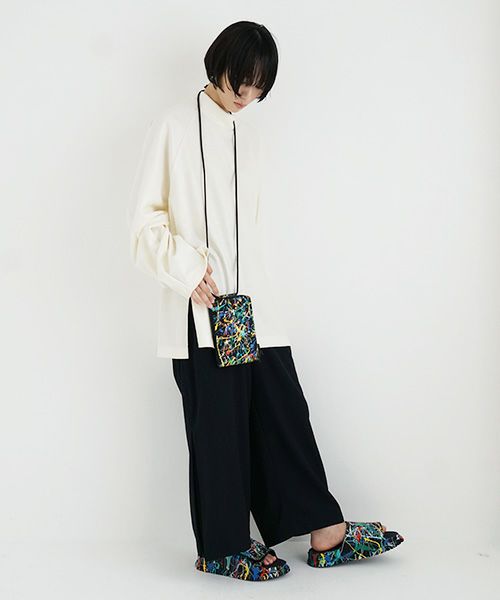 macromauro マクロマウロ.SPLASH SHOULDER WALLET [BLACK]_