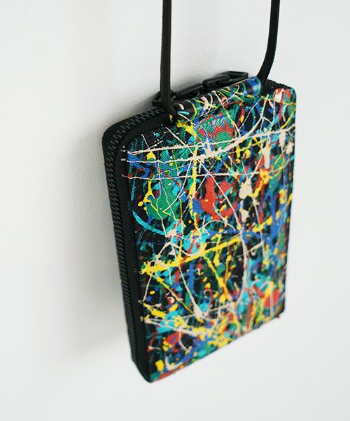 macromauro マクロマウロ.SPLASH SHOULDER WALLET [BLACK]_