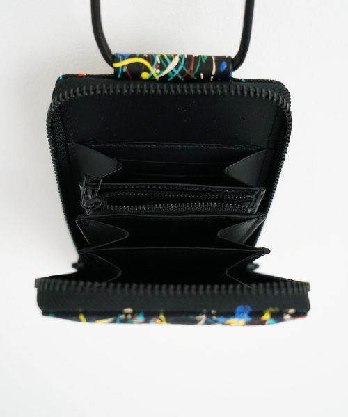 macromauro マクロマウロ.SPLASH SHOULDER WALLET [BLACK]_