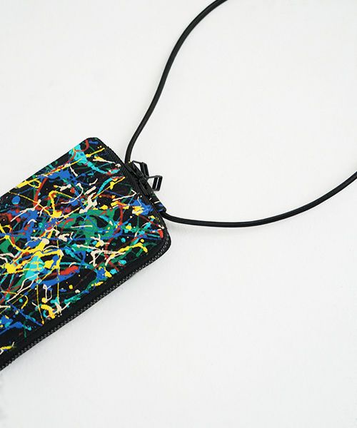 macromauro マクロマウロ.SPLASH SHOULDER WALLET [BLACK]_