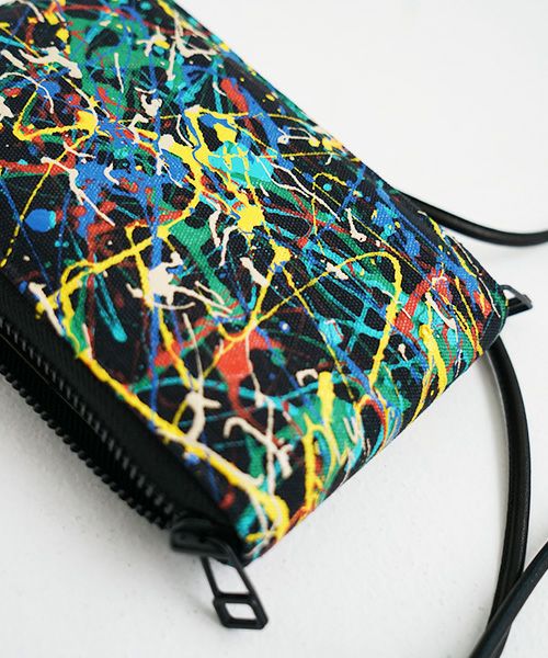 macromauro マクロマウロ.SPLASH SHOULDER WALLET [BLACK]_