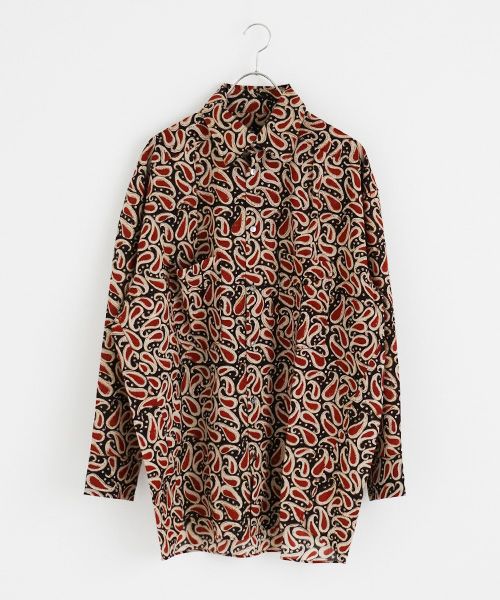 Edwina Hoerl.エドウィナホール.HEMD FREIHEITSLIEBE [17/EH44SH-03/BLOCK PRINT paisley]_