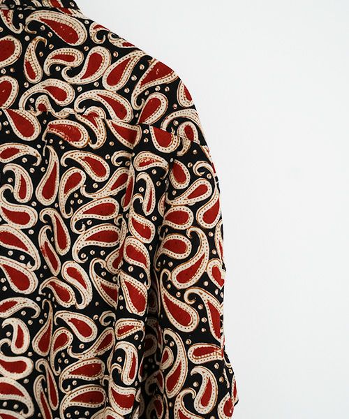 Edwina Hoerl.エドウィナホール.HEMD FREIHEITSLIEBE [17/EH44SH-03/BLOCK PRINT paisley]_