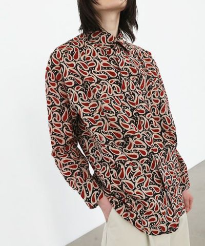 Edwina Hoerl.エドウィナホール.HEMD FREIHEITSLIEBE [17/EH44SH-03/BLOCK PRINT paisley]_