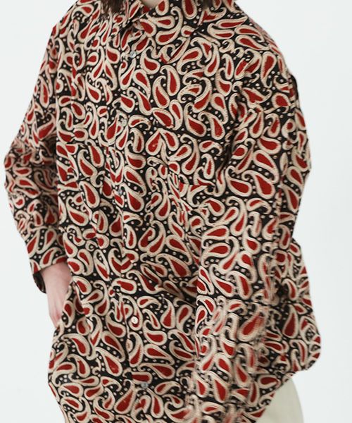 Edwina Hoerl.エドウィナホール.HEMD FREIHEITSLIEBE [17/EH44SH-03/BLOCK PRINT paisley]_