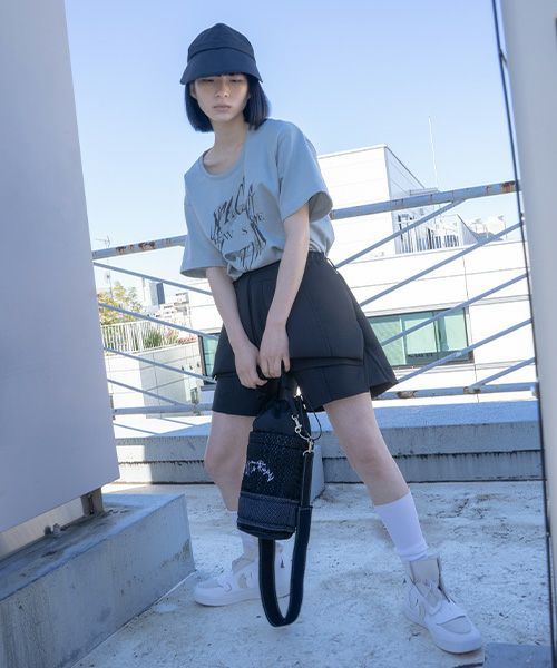 BALMUNG  バルムング.22SS25 ボタニックレースバケットバッグ[黒]