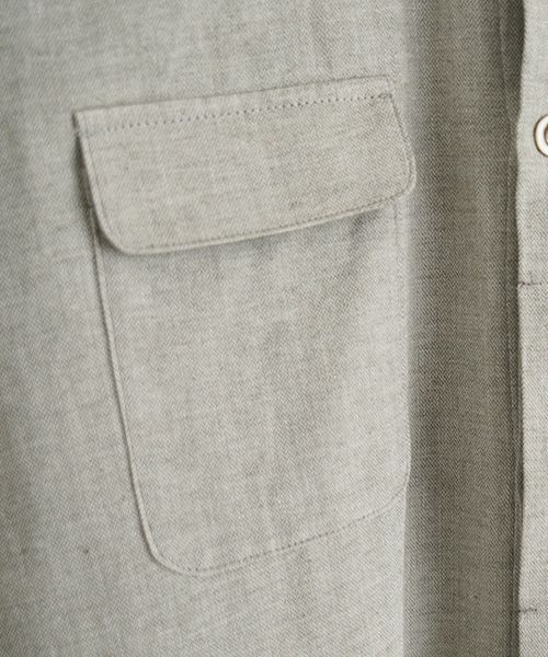 ohta.オオタ.organic wide shirts gray [st-58G]