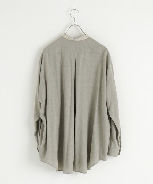 ohta.オオタ.organic wide shirts gray [st-58G]