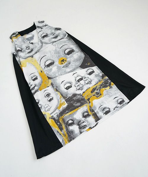 TOO HAJIMU.トヲハジム.眠子v-neck one piece [TOO-001-04 - 眠子×black/sa]