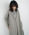 Mochi / home&miles.モチ / ホーム＆マイルズ.v-neck button one piece [mud grey/・2]