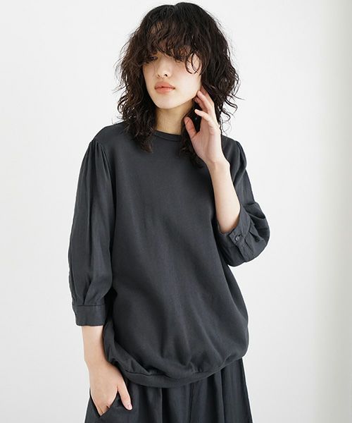 Mochi / home&miles.モチ / ホーム＆マイルズ.short sleeve sweat [sumi]