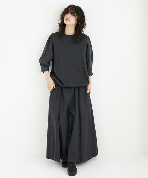 Mochi / home&miles.モチ / ホーム＆マイルズ.short sleeve sweat [sumi]