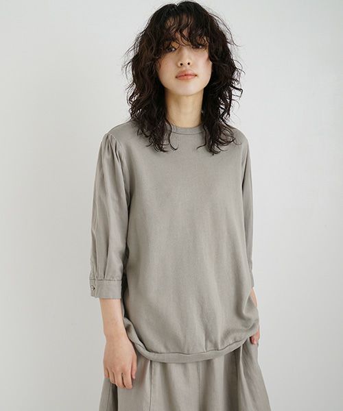Mochi / home&miles.モチ / ホーム＆マイルズ.short sleeve sweat [mud grey・]