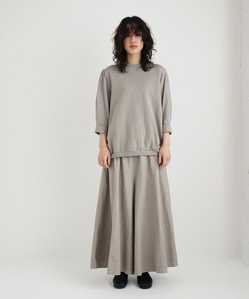 Mochi / home&miles.モチ / ホーム＆マイルズ.short sleeve sweat [mud grey・]