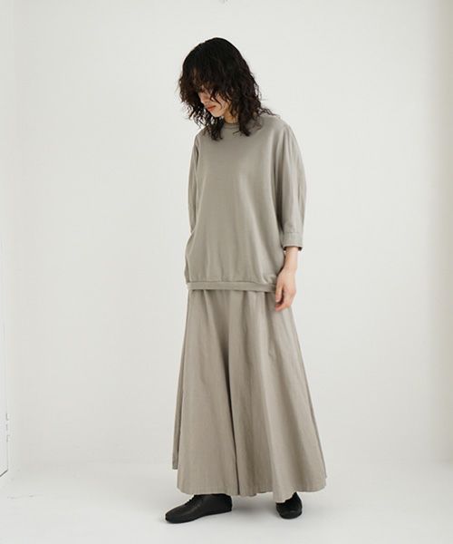 Mochi / home&miles.モチ / ホーム＆マイルズ.short sleeve sweat [mud grey・]