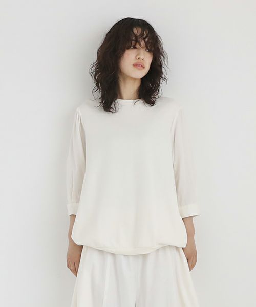 Mochi / home&miles.モチ / ホーム＆マイルズ.short sleeve sweat [off white]