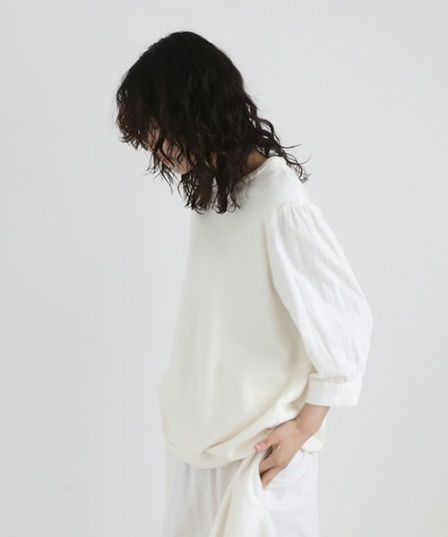 Mochi / home&miles.モチ / ホーム＆マイルズ.short sleeve sweat [off white]