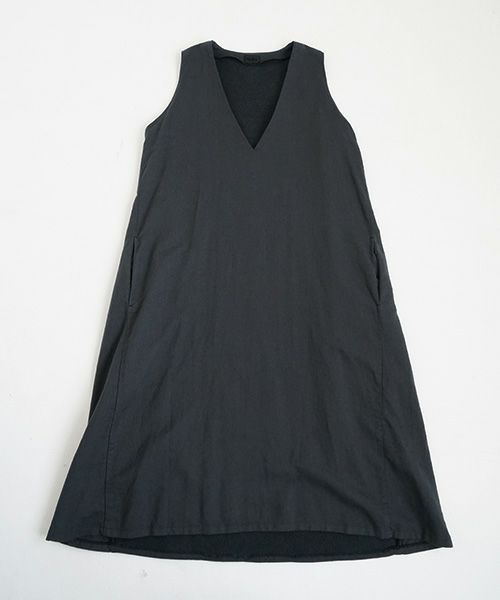 Mochi / home&miles.モチ / ホーム＆マイルズ.v-neck one piece [sumi]
