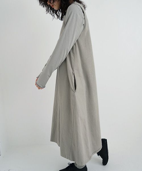 Mochi / home&miles.モチ / ホーム＆マイルズ.v-neck one piece [mud grey]