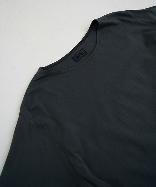 Mochi / home&miles.モチ / ホーム＆マイルズ.organic cotton ＆ linen layered one piece [sumi]