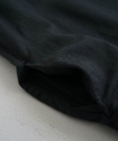 Mochi / home&miles.モチ / ホーム＆マイルズ.organic cotton ＆ linen layered one piece [sumi]