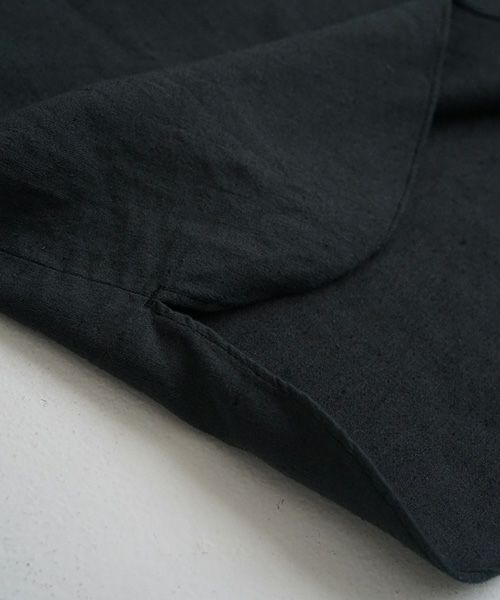 Mochi / home&miles.モチ / ホーム＆マイルズ.organic cotton ＆ linen layered one piece [sumi]