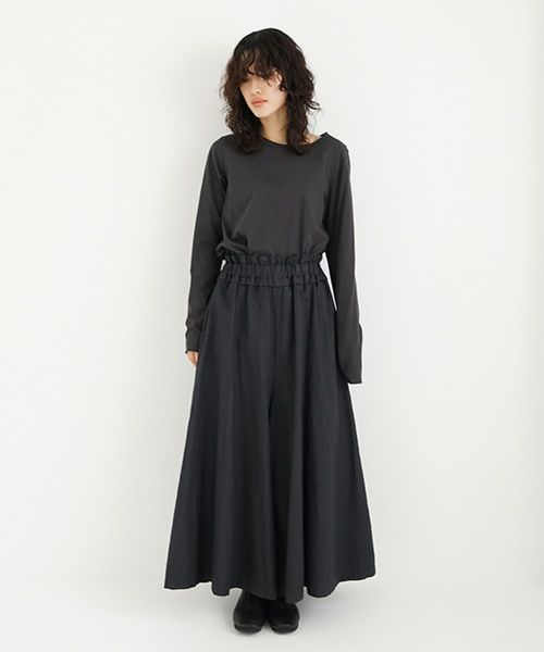 Mochi / home&miles.モチ / ホーム＆マイルズ.panel wide pants [sumi/・1]