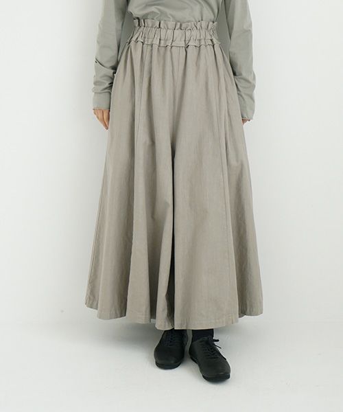 Mochi / home&miles.モチ / ホーム＆マイルズ.panel wide pants [mud grey/・1]