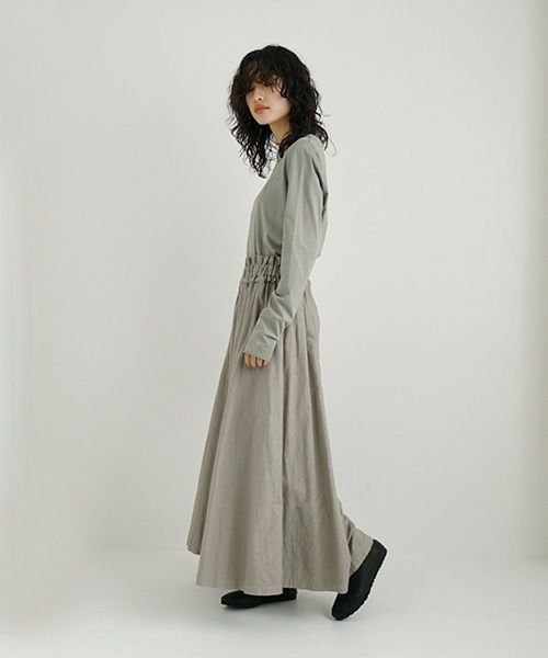 Mochi / home&miles.モチ / ホーム＆マイルズ.panel wide pants [mud grey/・1]