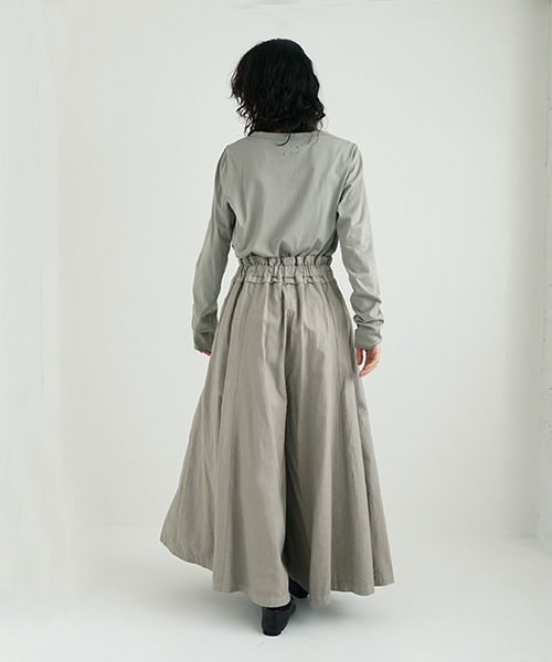 Mochi / home&miles.モチ / ホーム＆マイルズ.panel wide pants [mud grey/・1]
