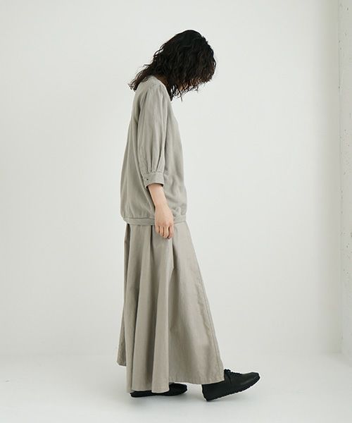 Mochi / home&miles.モチ / ホーム＆マイルズ.panel wide pants [mud grey/・1]