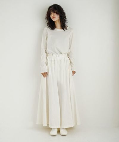 Mochi / home&miles.モチ / ホーム＆マイルズ.panel wide pants [off white]