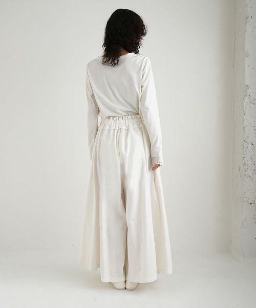 Mochi / home&miles.モチ / ホーム＆マイルズ.panel wide pants [off white]