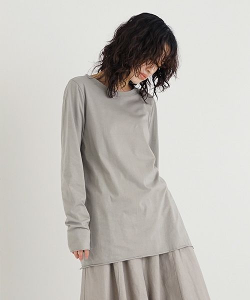 Mochi / home&miles.モチ / ホーム＆マイルズ.organic cotton cut & saw [mud grey]