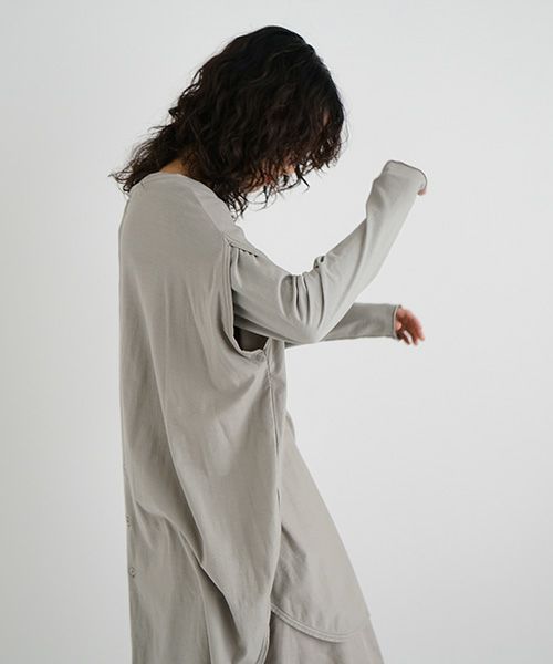 Mochi / home&miles.モチ / ホーム＆マイルズ.cocoon vest [mud grey]