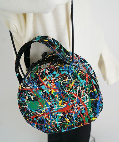 macromauro マクロマウロ.DRAM BAG S SPLASH[BLACK]