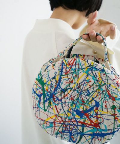 macromauro マクロマウロ.DRAM BAG S SPLASH[ECRU]