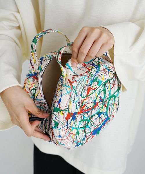 macromauro マクロマウロ.DRAM BAG S SPLASH[ECRU]