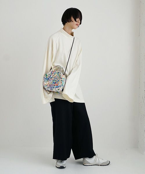 macromauro マクロマウロ.DRAM BAG S SPLASH[ECRU]