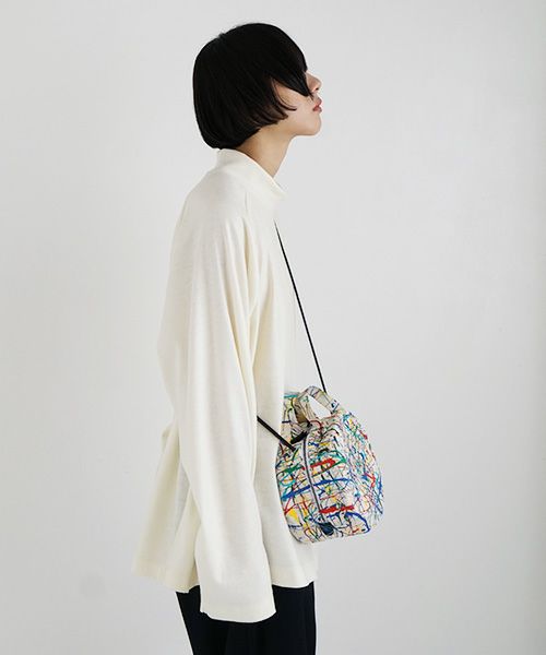 macromauro マクロマウロ.DRAM BAG S SPLASH[ECRU]