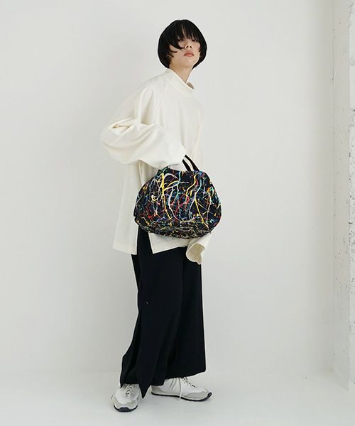 macromauro マクロマウロ.DRAM BAG M SPLASH[BLACK]_