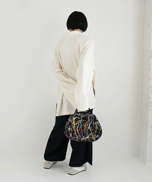 macromauro マクロマウロ.DRAM BAG M SPLASH[BLACK]_