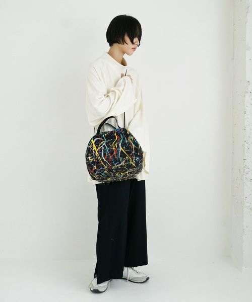 macromauro マクロマウロ.DRAM BAG M SPLASH[BLACK]_