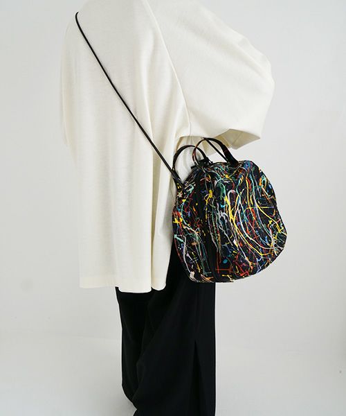 macromauro マクロマウロ.DRAM BAG M SPLASH[BLACK]_