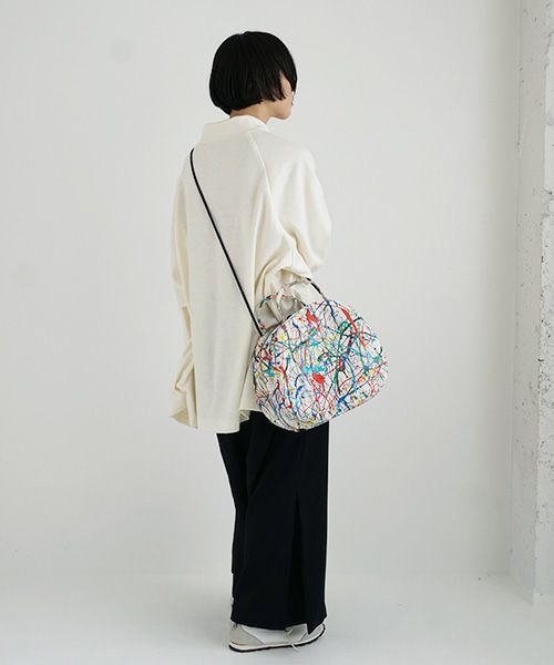 macromauro マクロマウロ.DRAM BAG M SPLASH[ECRU]