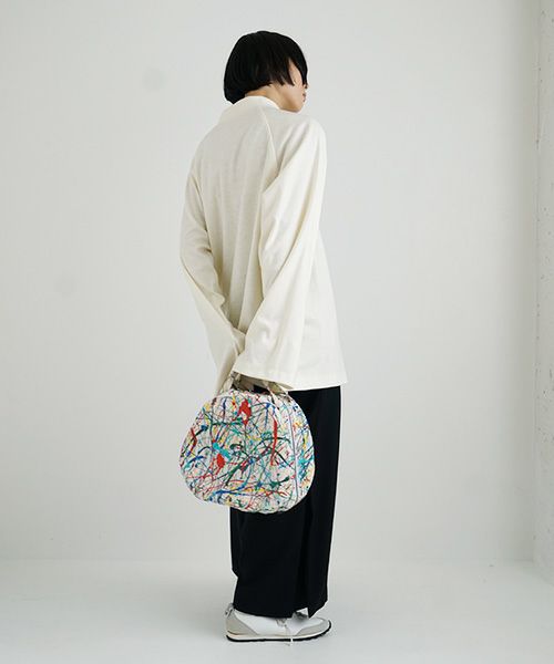 macromauro マクロマウロ.DRAM BAG M SPLASH[ECRU]