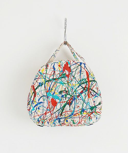 macromauro マクロマウロ.DRAM BAG M SPLASH[ECRU]