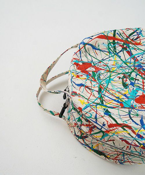 macromauro マクロマウロ.DRAM BAG M SPLASH[ECRU]